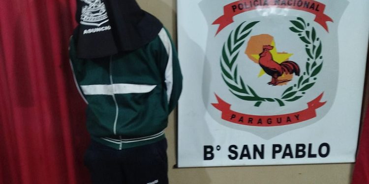 Aprehenden a presunto ladrón de espejos retrovisores en el barrio San Pablo de Asunción