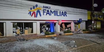 Ataque tipo comando con explosivos a bancos y casa de cambios en Santa Rita