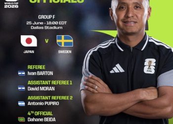 La FIFA vuelve a designar a Ivan Barton para arbitrar otro partido del Mundial 2026