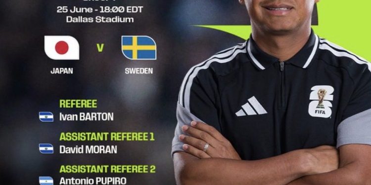 La FIFA vuelve a designar a Ivan Barton para arbitrar otro partido del Mundial 2026