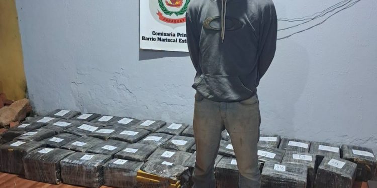 Detienen a hombre con tobillera electrónica y más de 500 kilos de presunta marihuana