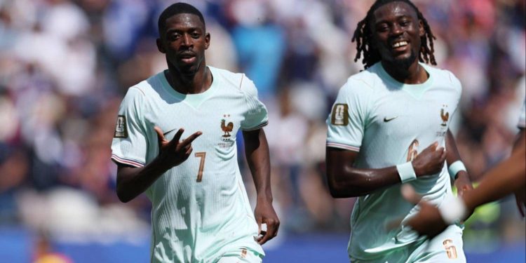 Triplete de Dembélé en lo goleada de Francia sobre Noruega