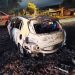 Vehículo ardió en llamas en Zeballos Cué