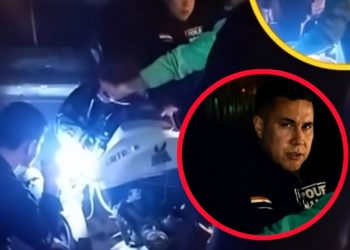 Motociclista denuncia agresión policial durante un procedimiento en Asunción
