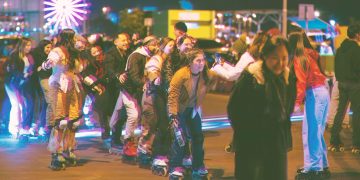 Asunción ingresa a la cuenta regresiva de los World Skate Games ASU26 con un Roller Disco en la Costanera
