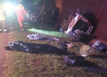 Tres mujeres fallecen en choque frontal sobre la Ruta PY18 en Caazapá
