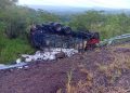 Camionero pierde la vida tras vuelco en la cordillera del Mbarakaju