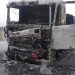 Tragedia rutera terminó con un fallecido y dos vehículos reducidos a cenizas