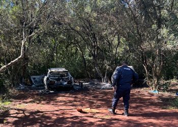 Hallan incinerados vehículos utilizados en el asalto a bancos y casa de cambios en Santa Rita