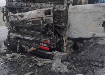 Fatal choque e incendio: un motociclista perdió la vida