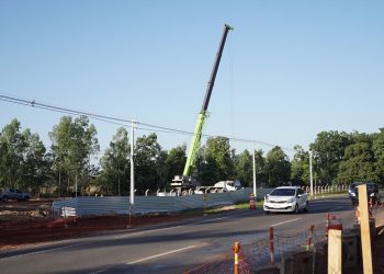 Inician montaje de pilas para el nuevo viaducto en la intersección de las avenidas General Aquino y Silvio Pettirossi