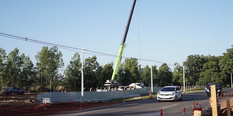 Inician montaje de pilas para el nuevo viaducto en la intersección de las avenidas General Aquino y Silvio Pettirossi