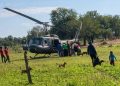 Evacúan por vía aérea a un paciente de una comunidad indígena en Concepción