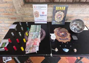 SENAD desarticuló dos centros de microtráfico y consumo de drogas en Eusebio Ayala