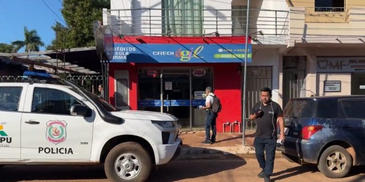 Asaltan financiera en Concepción y se llevan unos G. 40 millones