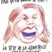 Charlie Hebdó apuntó a Celeste Amarilla con una filosa caricatura