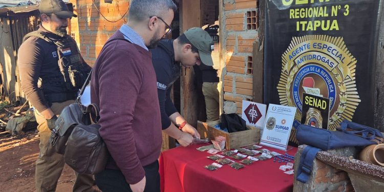 Intervienen aguantadero utilizado para el consumo de drogas en Encarnación