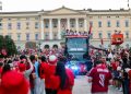 Espectacular festejo vikingo que reunió a 90 mil personas en honor a Noruega