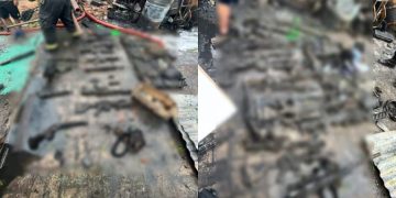 DIGEMABEL confirma que armas halladas tras incendio en Luque eran réplicas de airsoft