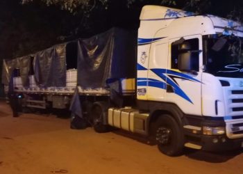 Intentan asaltar camión que transportaba productos electrónicos y tirzepatida en Itauguá