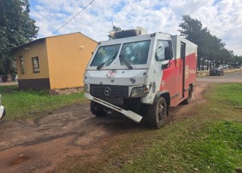 Intentaron asaltar un blindado, pero el plan terminó con un vehículo en llamas