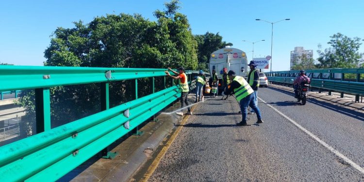 MOPC anuncia reparación del viaducto de Madame Lynch y Mariscal López este sábado con cierre de media calzada