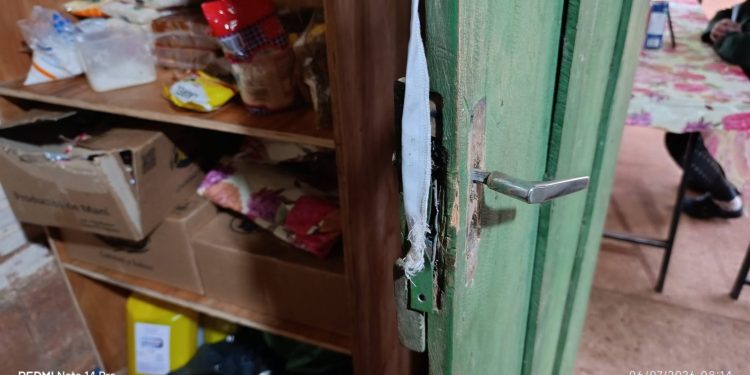 Roban alimentos e insumos del programa Hambre Cero en una humilde escuela de Yby Yaú