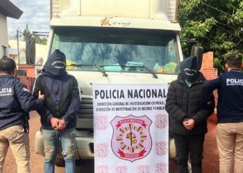 Simularon un asalto a un camión de encomiendas y terminaron detenidos en Itapúa