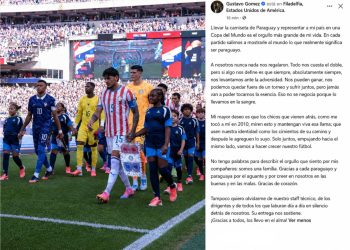 Gustavo Gómez: “La esencia de Paraguay no se negocia”