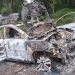 Policía localiza una camioneta totalmente incinerada que había sido denunciada como robada