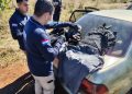 Hallan auto robado en Minga Guazú con un arsenal de disfraces policiales