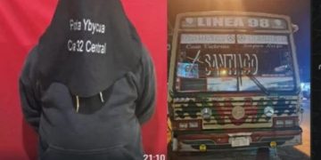 Chofer queda detenido tras caída y abandono de una menor en Capiatá