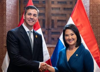 Santiago Peña afianza agenda de seguridad y comercio bilateral con la presidenta Keiko Fujimori