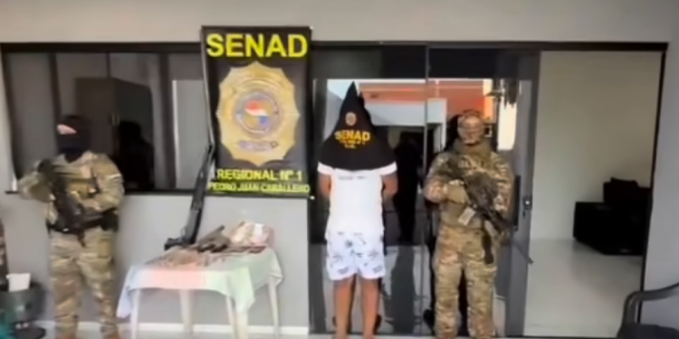 Capturan al sobrino de «Barón» Escurra durante allanamientos en Capitán Bado