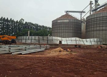 Colapsó un andamio en un silo y un obrero perdió la vida