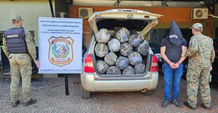 Incautan más de 235 kilos de marihuana y detienen a un hombre