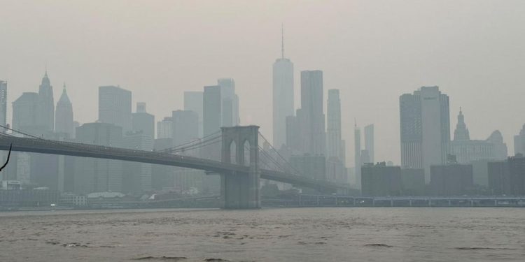 Humo de incendios forestales en Canadá cubre Nueva York y Nueva Jersey de cara a la final del Mundial