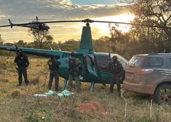 Brasil interceptó helicóptero con 288 kilos de cocaína procedente de Paraguay