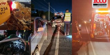 Triple choque en Ypané dejó tres heridos y un conductor prófugo