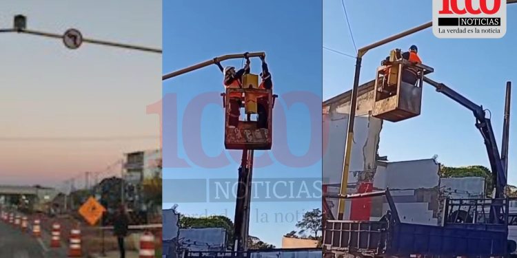 Retiran semáforo en Pedrozo e inician obras para nuevo paso a desnivel