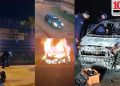 Asaltan a funcionaria de la DNIT y queman el vehículo utilizado en el atraco