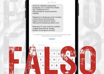 Alertan sobre estafas con falsas multas de tránsito enviadas por SMS