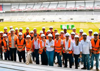 La Conmebol supervisa las obras del estadio de Barranquilla para la final de la Copa Sudamericana 2026
