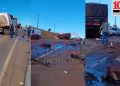 Camiones de gran porte protagonizan siniestro vial sobre la Ruta PY 06