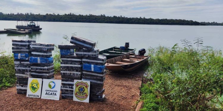 Fuerzas brasileñas incautan más de media tonelada de marihuana paraguaya en zona fronteriza