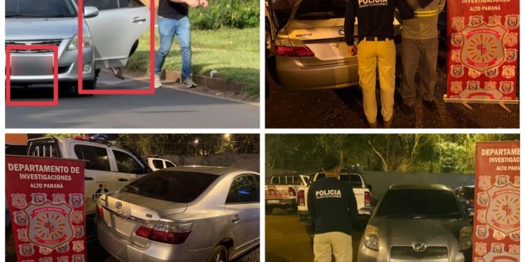 Asalto a comerciantes brasileños en Ciudad del Este: detienen a un sospechoso e incautan vehículos