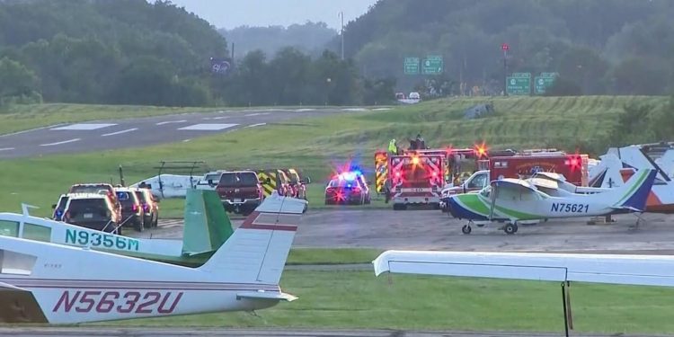 Un muerto y dos heridos tras choque de una avioneta con un helicóptero