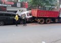 Camión sin frenos provoca choque en cadena sobre concurrida avenida de Ciudad del Este