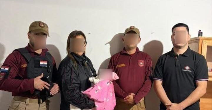 Operativo internacional rescata a una recién nacida en la frontera con el Brasil
