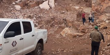 Ministerio Público verifica explotación no autorizada de canteras y el uso de explosivos en la reserva de Ybytyruzú